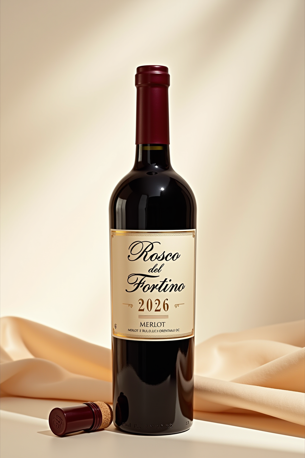 Bottiglia di Rosso del Fortino — Merlot 2026